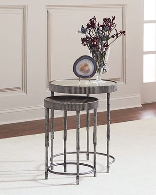 Mark Antiqued Mirrored Nesting Tables