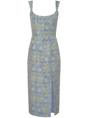 Markarian Claudete floral corset dress - Blue