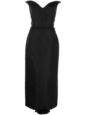 Markarian Lottie strapless silk dress - Black