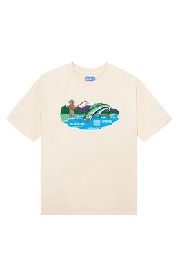 MARKET Big Bear Cotton Graphic T-Shirt in Ecru 