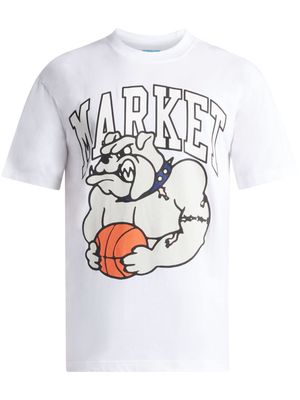 MARKET Bulldogs cotton T-shirt - White