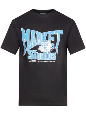 MARKET Bulldogs-print T-shirt - Black