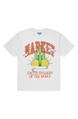MARKET Cactuc Lovers Cotton Graphic Tee in White