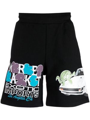 MARKET Exotic Imports track shorts - Black