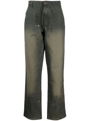 MARKET faded double-knee cotton trousers - Grey