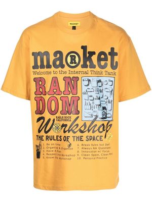 MARKET graphic-print short-sleeve T-shirt - Yellow