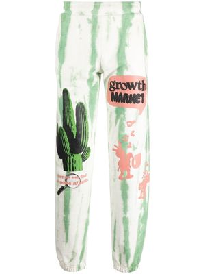 MARKET Growth Market printed track trousers - Green