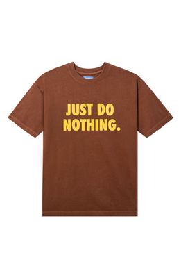 MARKET Just Do Nothing Graphic T-Shirt in Acorn