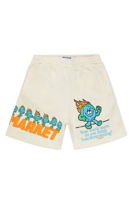MARKET Keep Going Graphic Sweat Shorts in Sand