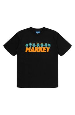 MARKET Keep Going Graphic Tee in Vintage Black