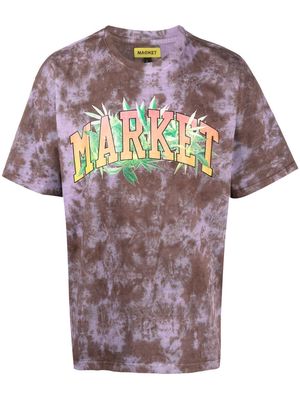 MARKET logo-print tie-dye T-shirt - Purple