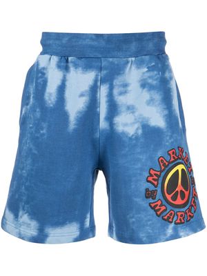 MARKET Market Cali Lock Gradient tie-dye shorts - Blue