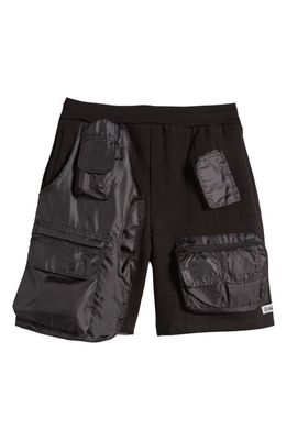 MARKET Multi Pocket Shorts in Black