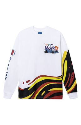 MARKET Paint Department Graphic Long Sleeve T-Shirt in White