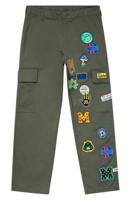 MARKET Patch Cotton Cargo Pants in Green