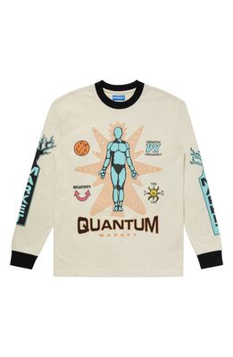 MARKET Quantum Long Sleeve Graphic T-Shirt in Ecru