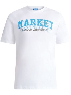 MARKET slogan-print cotton T-shirt - White