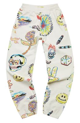 MARKET SMILEY Coloring Book Sweatpants in Cream
