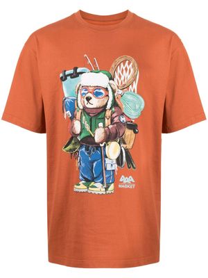 MARKET Ultralight Bear cotton T-shirt - Orange