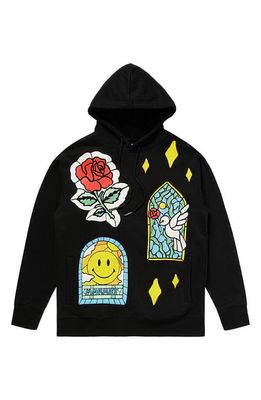 MARKET x Smiley® Cathedral Glass Graphic Hoodie in Black