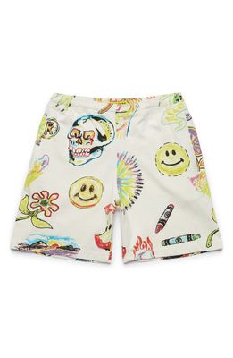 MARKET x Smiley® Men's Coloring Book Drawstring Shorts in Cream
