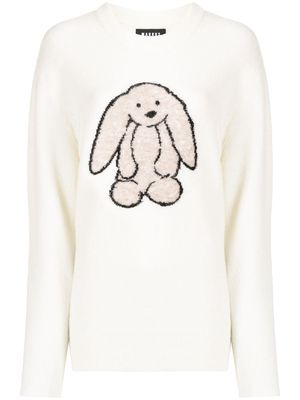Markus Lupfer bunny knit jumper - White