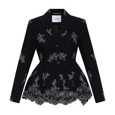 ‘Marlene' blazer with floral motif
