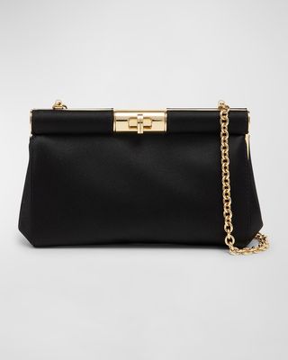 Marlene Small Satin Clutch Bag