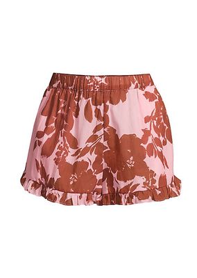 Marley Ruffle Hem Floral Shorts