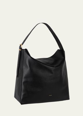 Marli Fold-Over Flap Leather Tote Bag