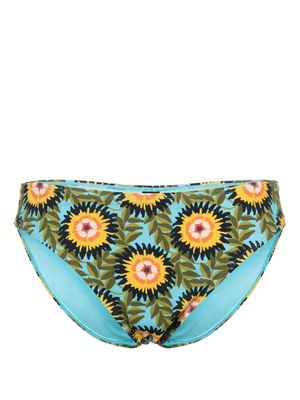 Marlies Dekkers Bellini floral-pattern bikini bottoms - Blue