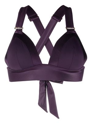 Marlies Dekkers lace-detail bikini top - Purple
