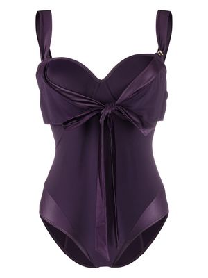 Marlies Dekkers lace-detail swimsuit - Purple