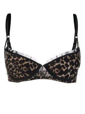 Marlies Dekkers Vixen leopard-print demi bra - Black