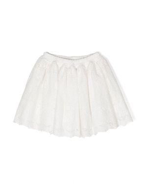 MARLO Alegra broderie-anglaise skirt - White