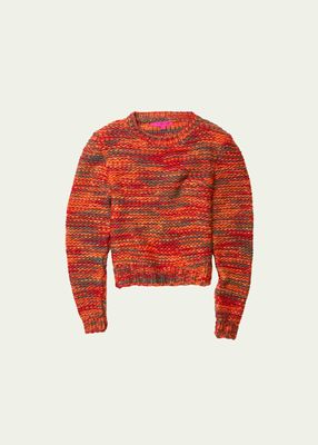 Marlo Cashmere Knit Crewneck Sweater