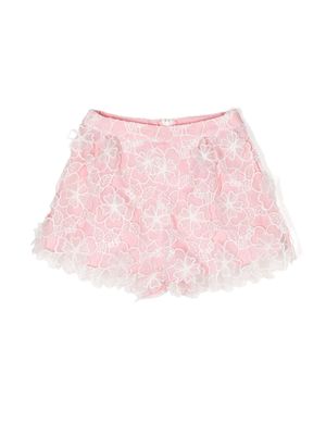 MARLO Eloise lace-detailing shorts - Pink