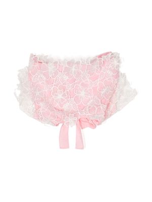 MARLO Eloise lace-detailing top - Pink