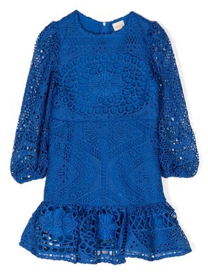 MARLO Tallulah lace-embroidery dress - Blue