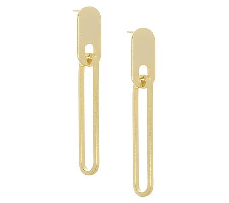 Marlyn Schiff Large Paperclip Link Earrings