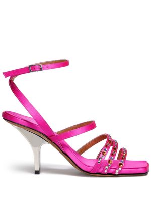 Marni 60mm rhinestone-embellished sandals - Pink