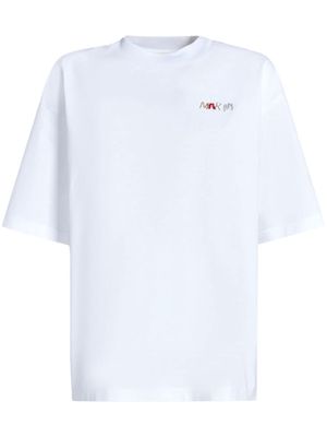 Marni bead-logo detail cotton T-shirt - White