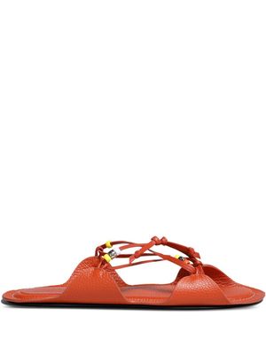 Marni beaded strappy sandals - Orange