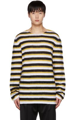 Marni Black & Yellow Striped Sweater
