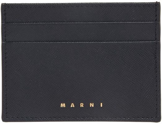 Marni Black Saffiano Card Holder