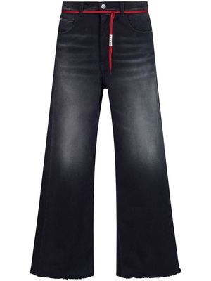 Marni bleach-effect flared jeans - Black