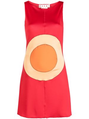 Marni boat-neck sleeveless day dress - Red