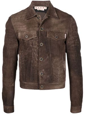 Marni button-down fitted jacket - Brown
