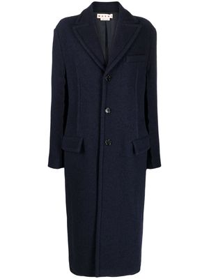 Marni buttoned below-the-knee coat - Blue