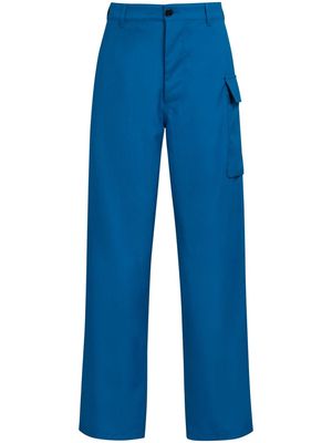Marni cargo-pocket straight-leg trousers - Blue